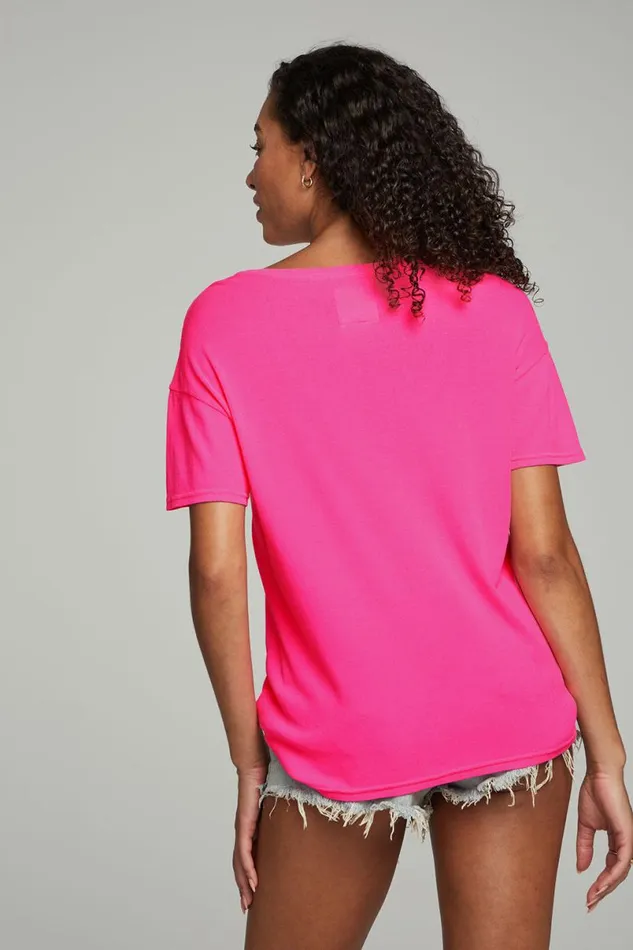 Womens Tops Chaser Brand Everyday Essential V Neck Tee 8211 Dragon