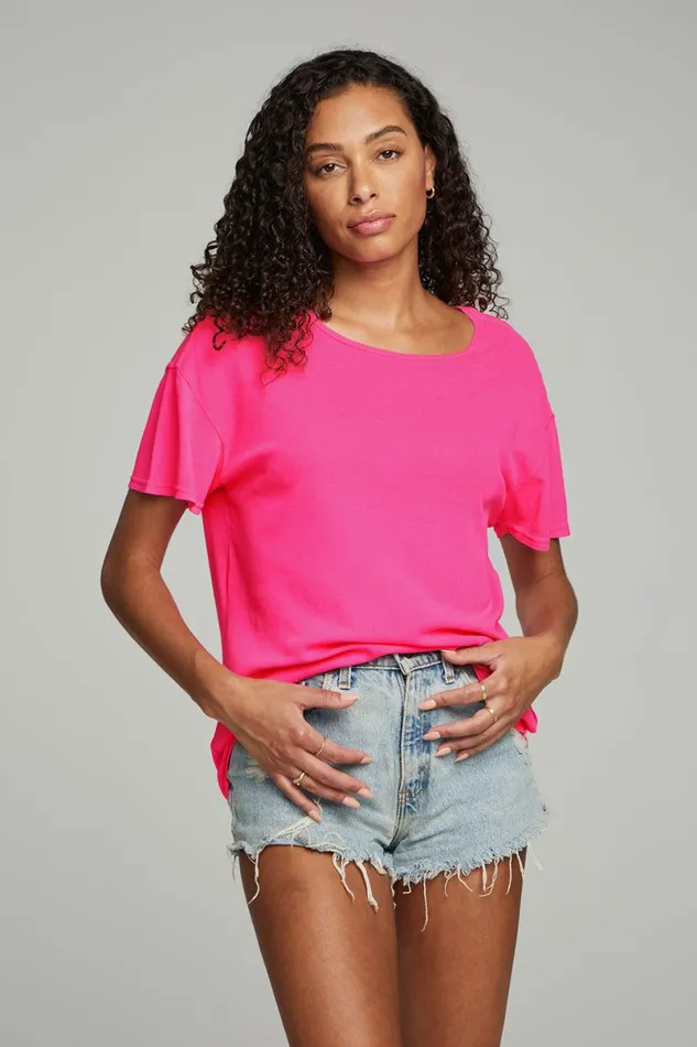 Womens Tops Chaser Brand Everyday Essential V Neck Tee 8211 Dragon