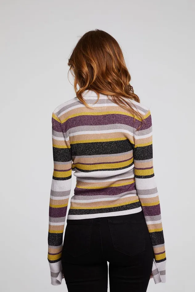 Womens Tops Chaser Brand Harper Haight Street Stripe Long Sleeve