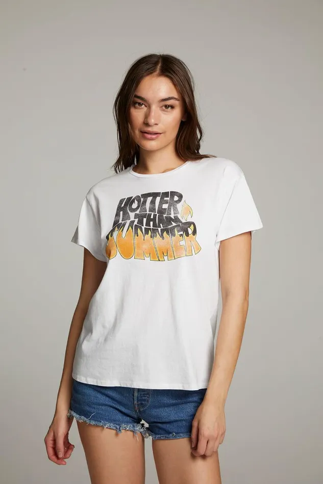 Womens Tops Chaser Brand Hotter Than Summer Tee