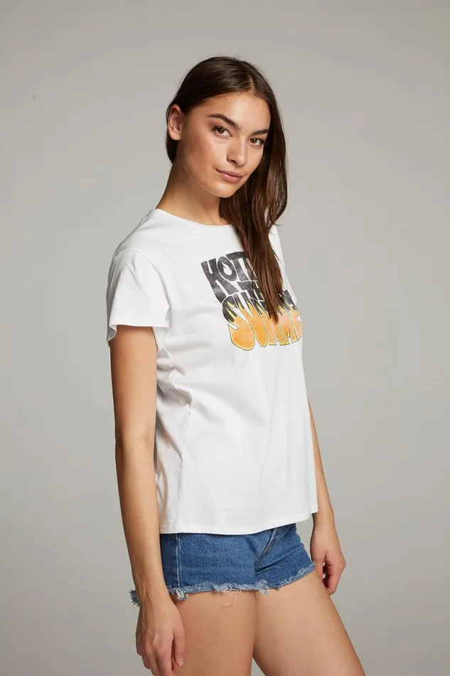 Womens Tops Chaser Brand Hotter Than Summer Tee