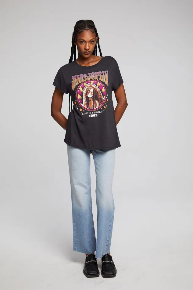 Womens Tops Chaser Brand Janis Joplin Live 1969 Sonoma Tee