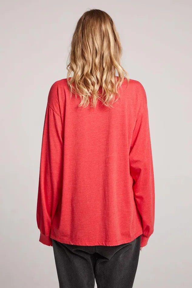 Womens Tops Chaser Brand Je Taime Long Sleeve