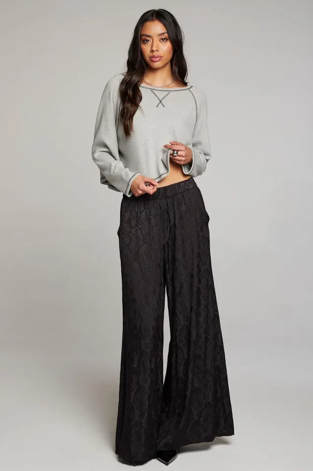 Womens Tops Chaser Brand Lucy Heather Grey Long Sleeve