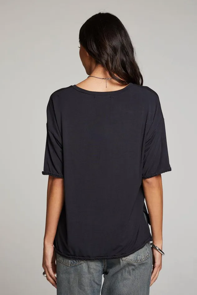 Womens Tops Chaser Brand Mason Licorice V Neck