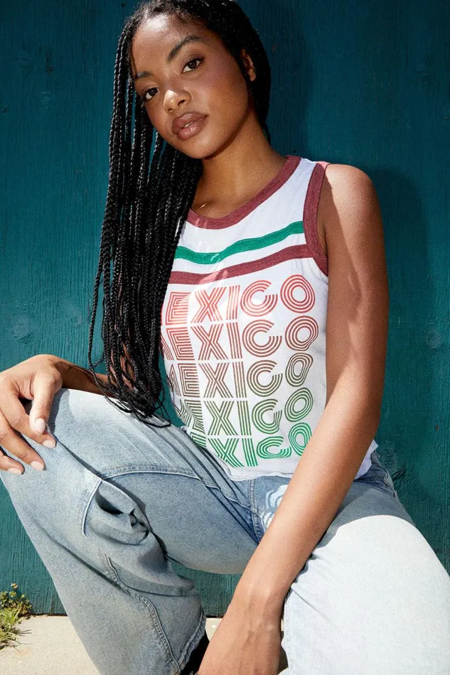 Womens Tops Chaser Brand Mexico Tank