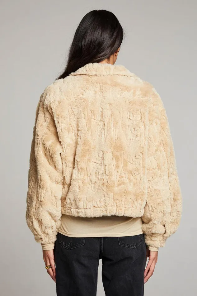 Womens Tops Chaser Brand Minnie Capuccino Jacket