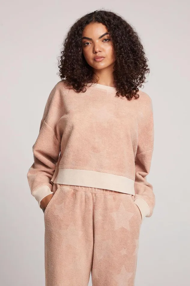 Womens Tops Chaser Brand Ramone Star Pullover