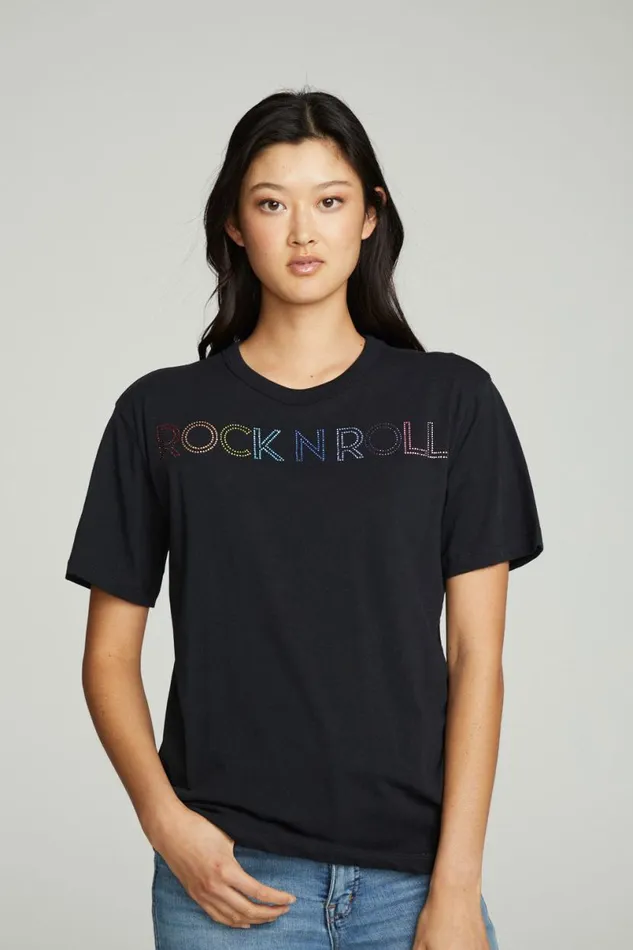Womens Tops Chaser Brand Rock Diamonds