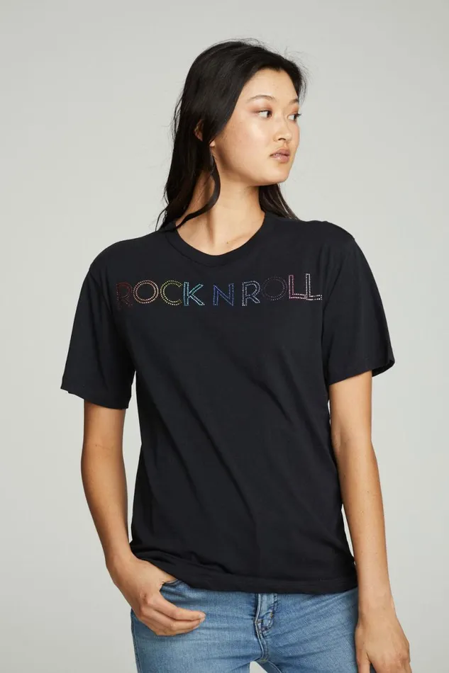 Womens Tops Chaser Brand Rock Diamonds