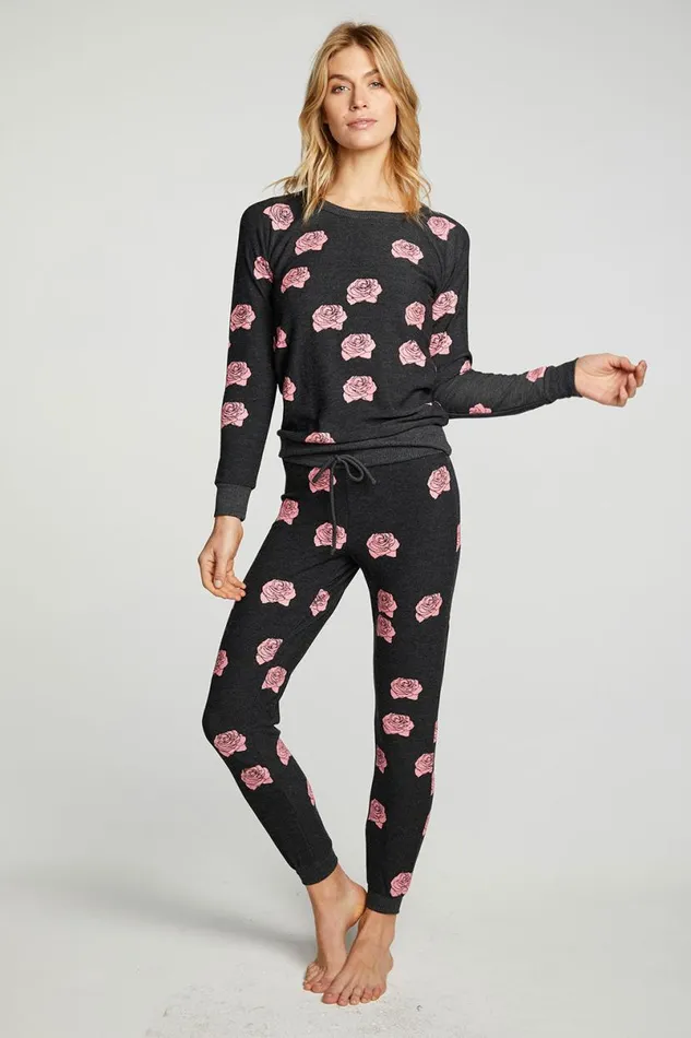 Womens Tops Chaser Brand Rock Roses