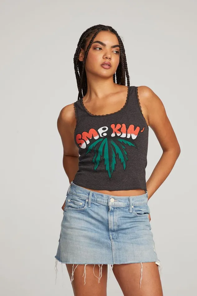 Womens Tops Chaser Brand Smokin039 Tank Top