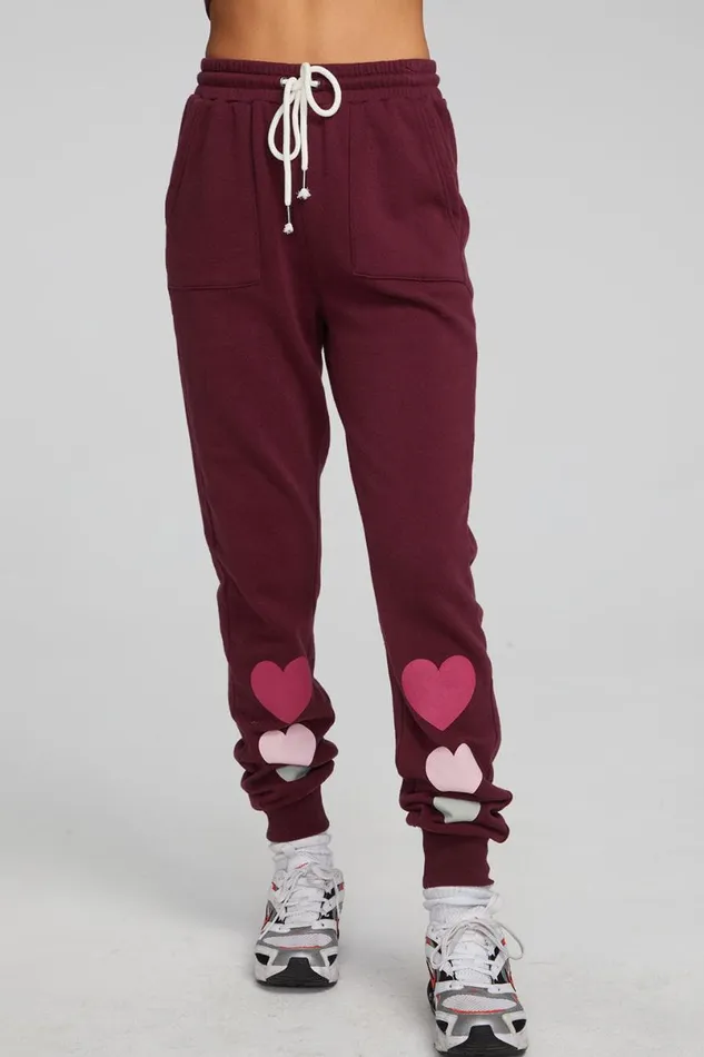 Womens Tops Chaser Brand Snow Heart Pants