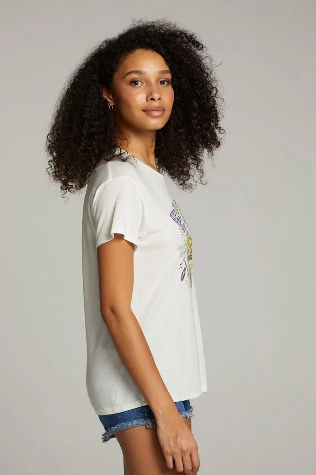 Womens Tops Chaser Brand Sun Records Memphis Collage Tee