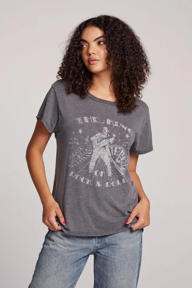 Womens Tops Chaser Brand Sun Records The King Tee