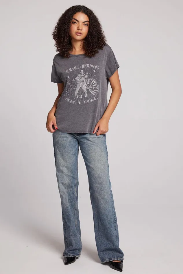 Womens Tops Chaser Brand Sun Records The King Tee