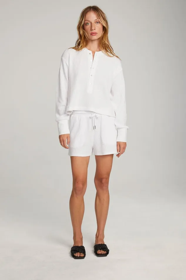 Womens Tops Chaser Brand Thayne White Long Sleeve