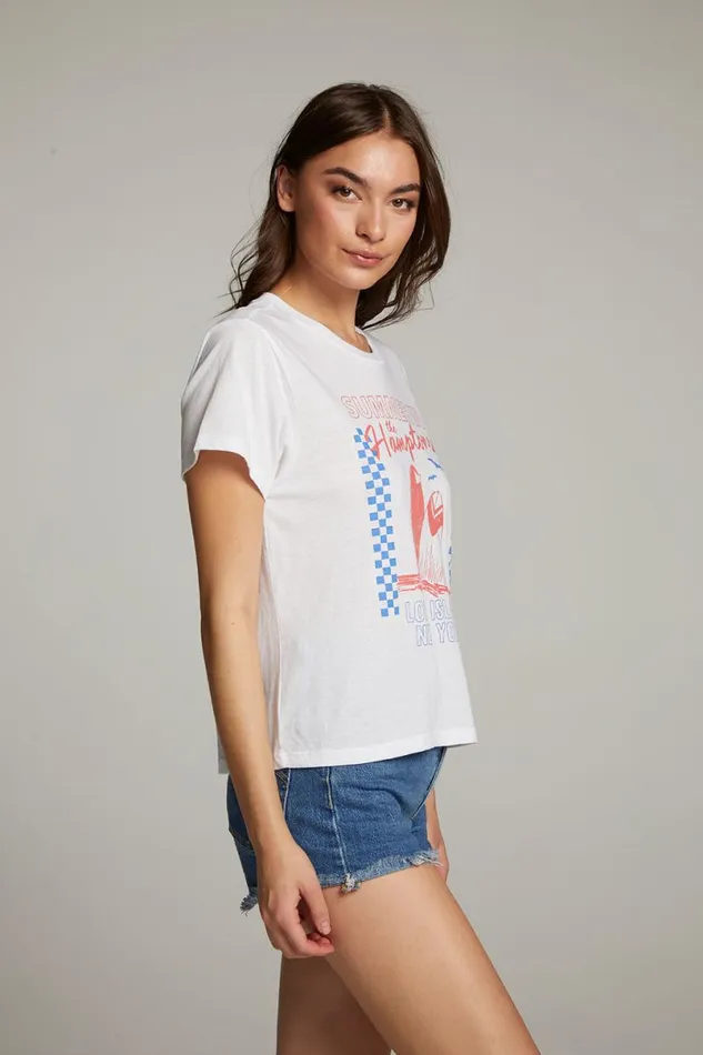 Womens Tops Chaser Brand The Hamptons Crewneck Tee