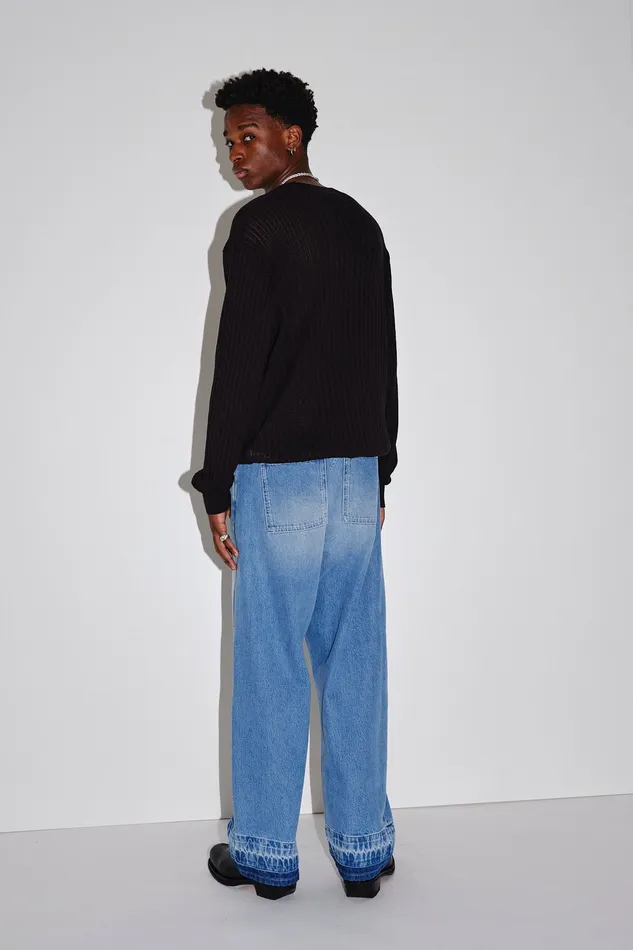 Wonhundred Ryder Pointelle 8211 Black Men Knitwear
