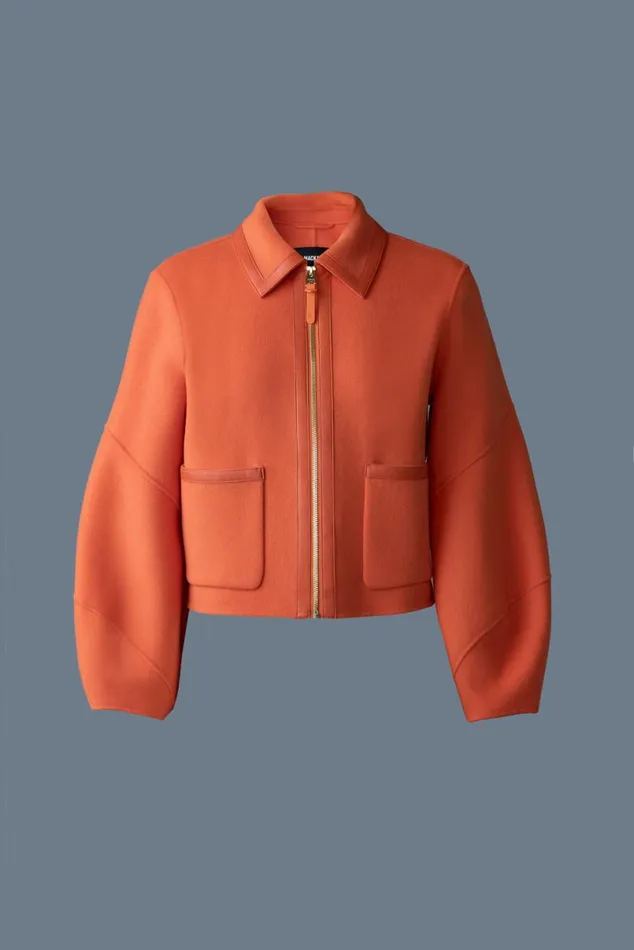 Wool Coats Women Mackage SOLANA DoubleFace Wool Balloon Sleeved Short Jacket Black Wool Coats Women Mackage SOLANA DoubleFace Wool Balloon Sleeved Short Jacket Black