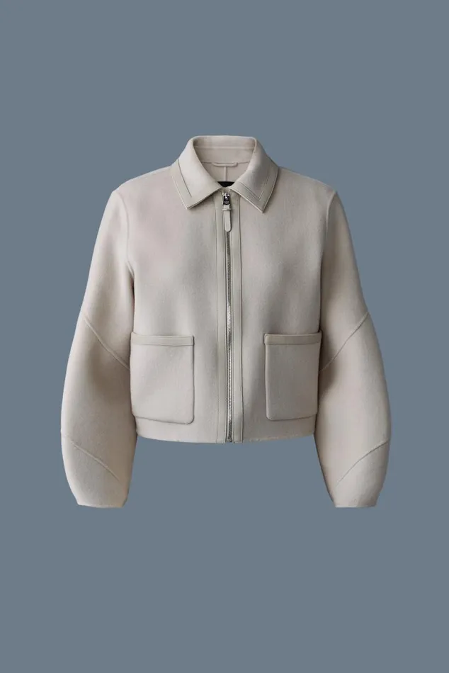 Wool Coats Women Mackage SOLANA DoubleFace Wool Balloon Sleeved Short Jacket Black Wool Coats Women Mackage SOLANA DoubleFace Wool Balloon Sleeved Short Jacket Black