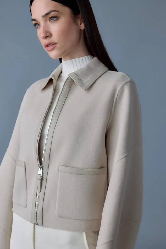 Wool Coats Women Mackage SOLANA DoubleFace Wool Balloon Sleeved Short Jacket Black Wool Coats Women Mackage SOLANA DoubleFace Wool Balloon Sleeved Short Jacket Black