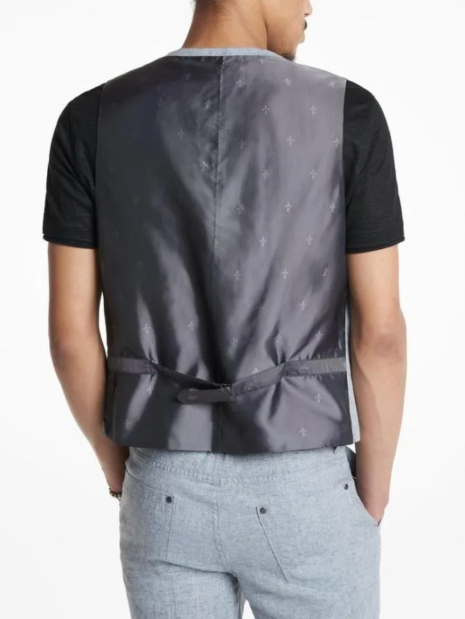 WOOSTER VEST Dusted Blue Clothing John Varvatos TShirts