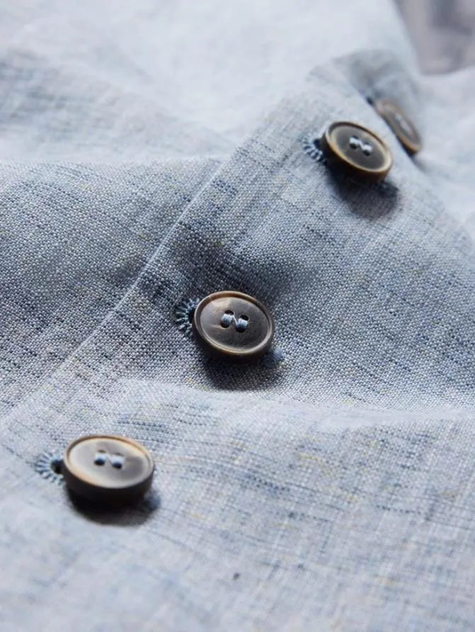 WOOSTER VEST Dusted Blue Clothing John Varvatos TShirts