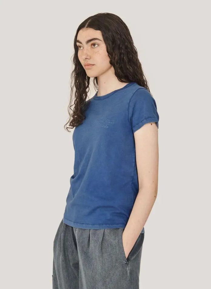 YMC Day T Shirt Blue Womens TShirts