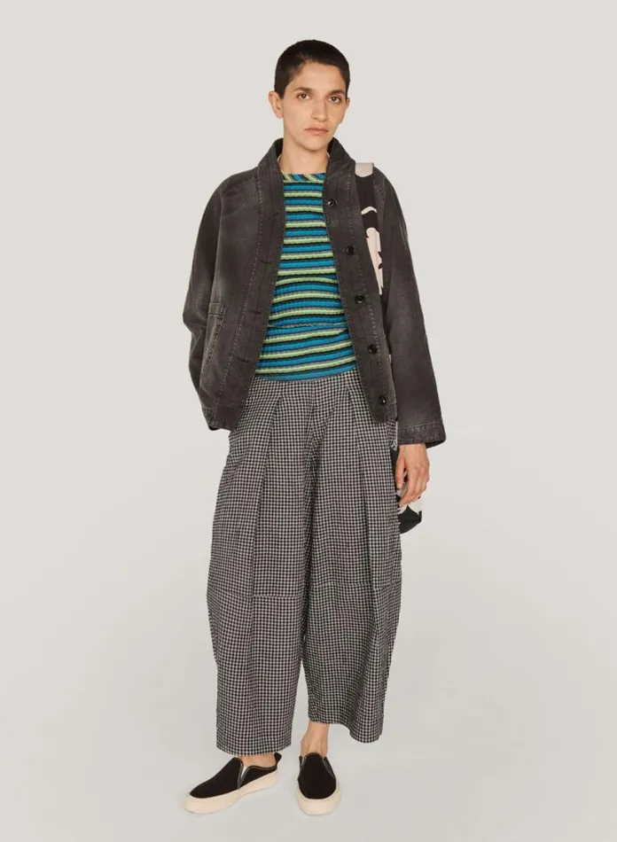 YMC Deadbeat Trouser Black Multi Womens Trousers