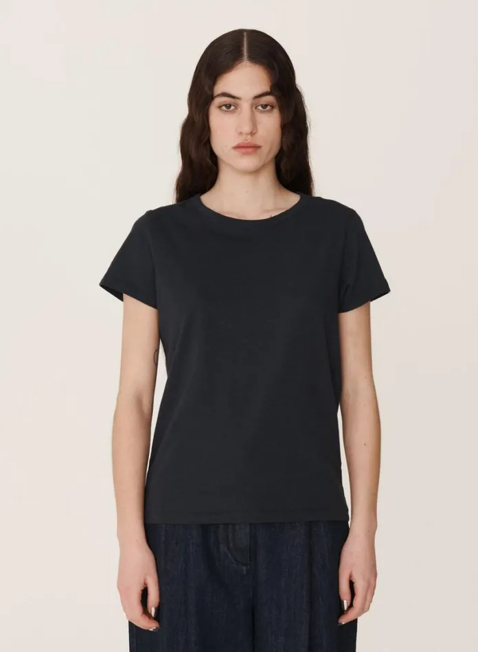 YMC Earth Day TShirt Navy Womens Earth
