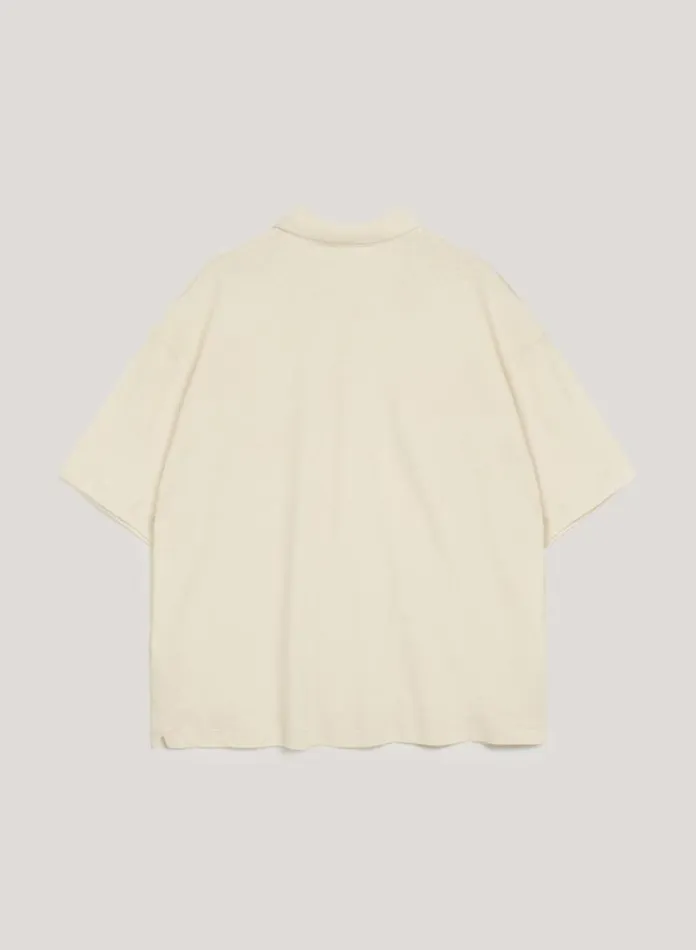 YMC Ivy Polo T Shirt White Mens TShirts