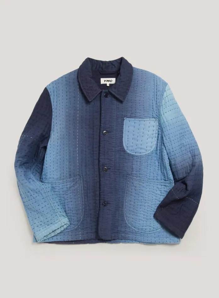 YMC Labour Chore Jacket Blue Mens Outerwear