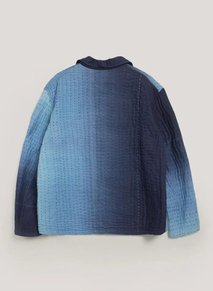 YMC Labour Chore Jacket Blue Mens Outerwear