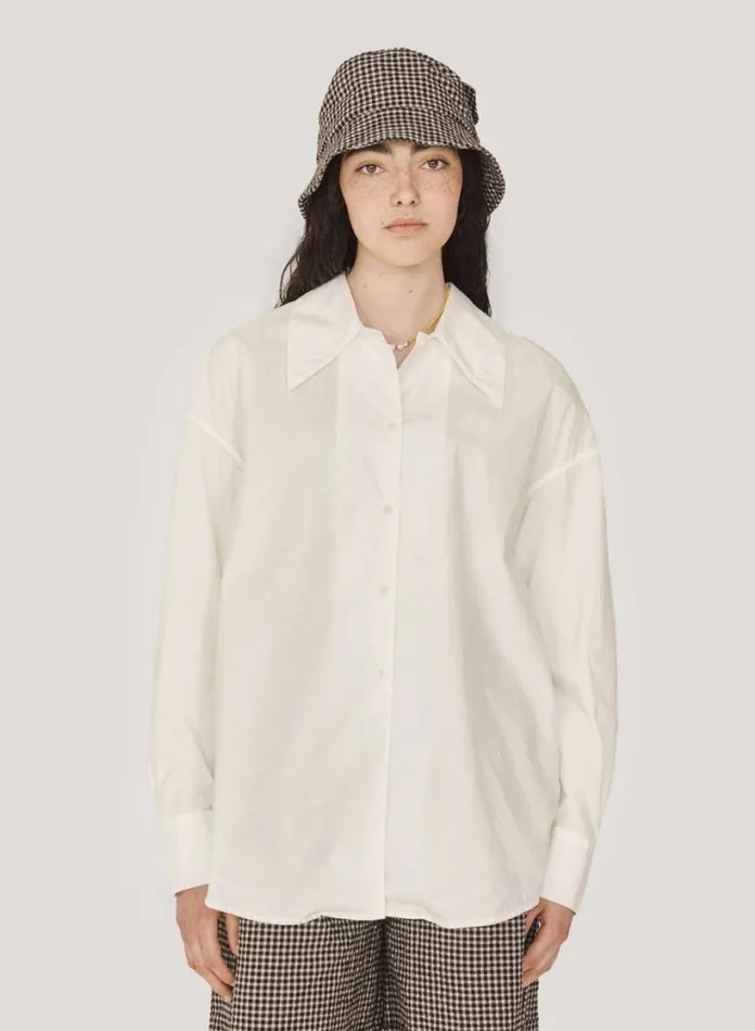 YMC Lena Shirt White Womens Shirts