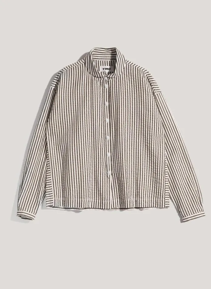 YMC Marianne Cotton Stripe Shirt Multi Womens Shirts