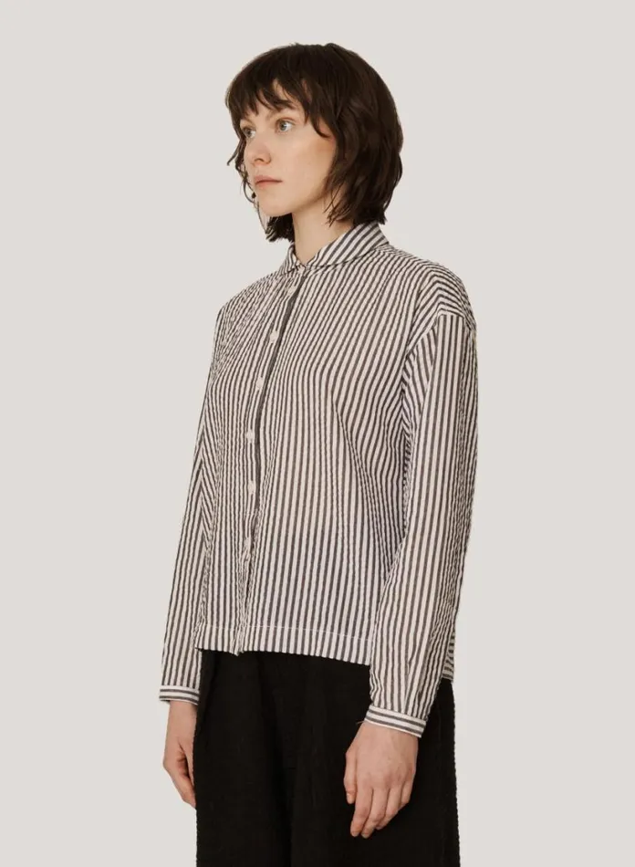 YMC Marianne Cotton Stripe Shirt Multi Womens Shirts