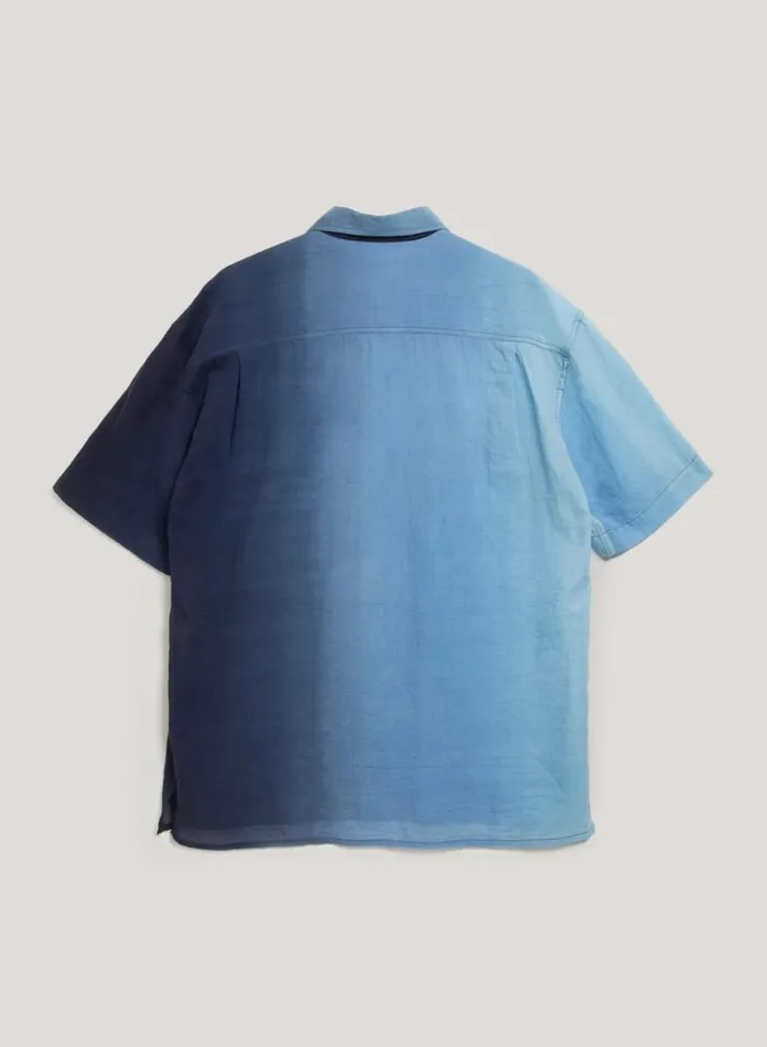 YMC Mitchum Shirt Blue Mens Shirts