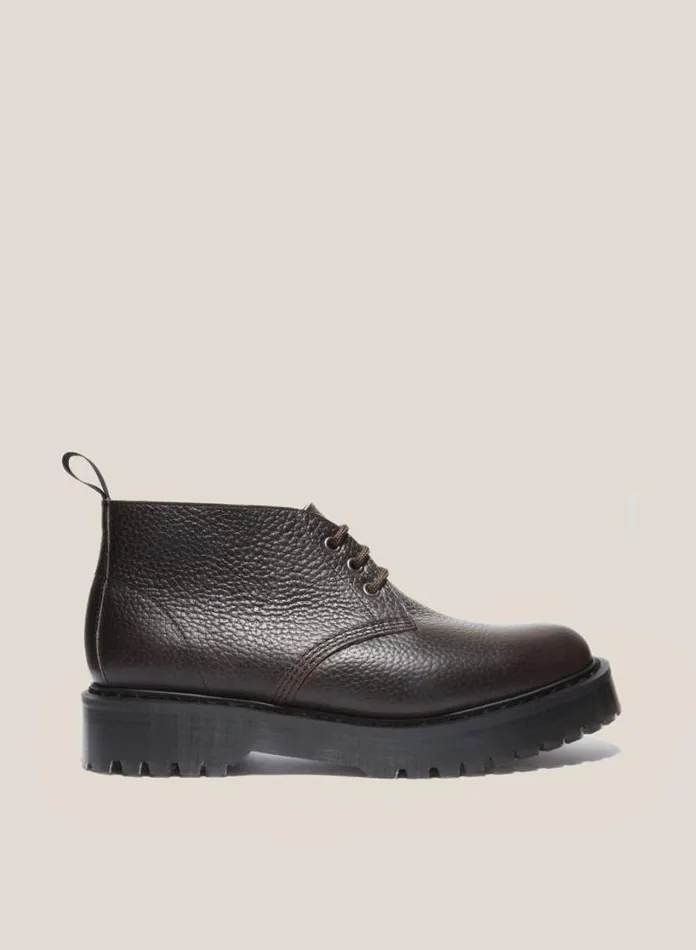 YMC Solovair X Leather Chukka Boots Brown Womens Footwear