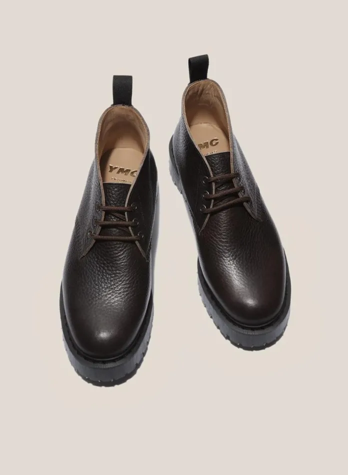 YMC Solovair X Leather Chukka Boots Brown Womens Footwear