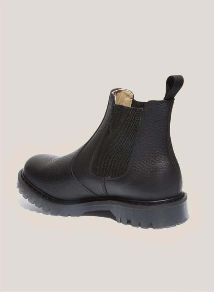 YMC Solovair X Leather Dealer Boots Black Mens Footwear