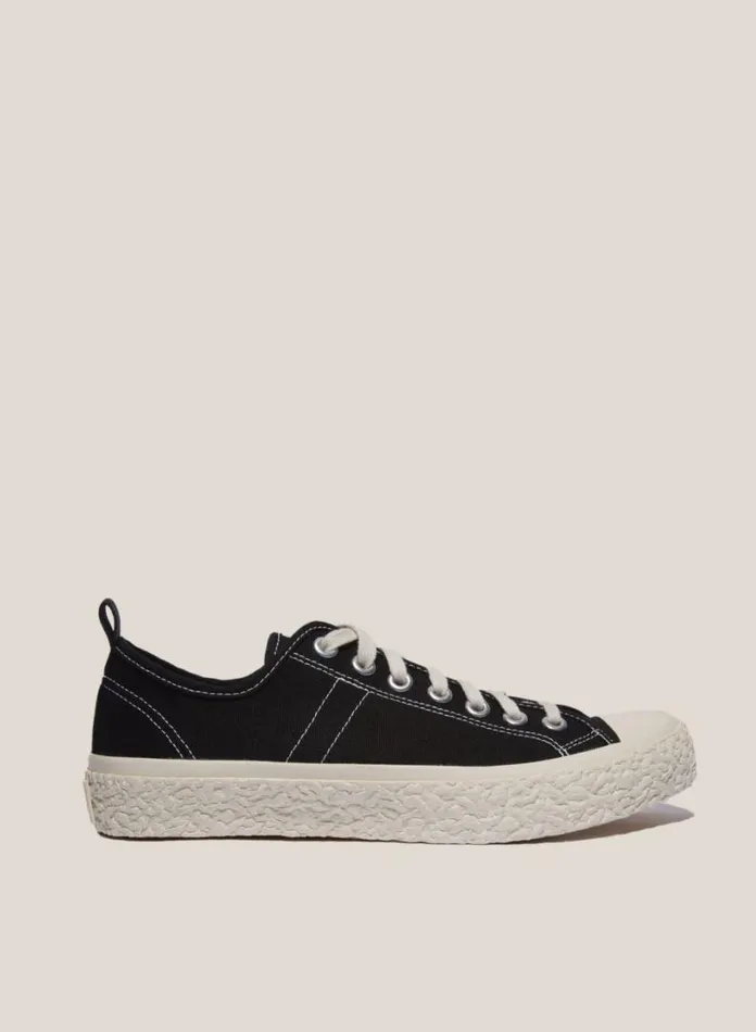 YMC Vulcanised Low Top Sneakers Black Mens Footwear
