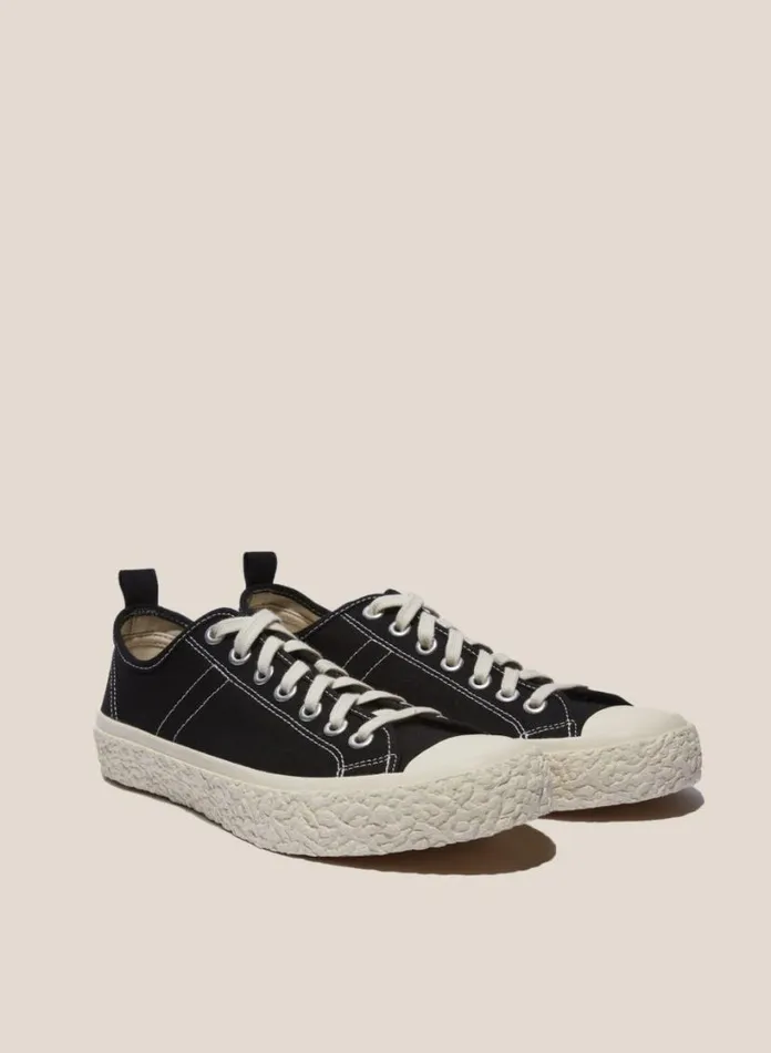 YMC Vulcanised Low Top Sneakers Black Mens Footwear