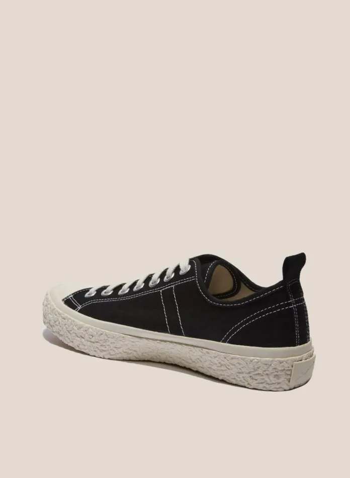 YMC Vulcanised Low Top Sneakers Black Mens Footwear