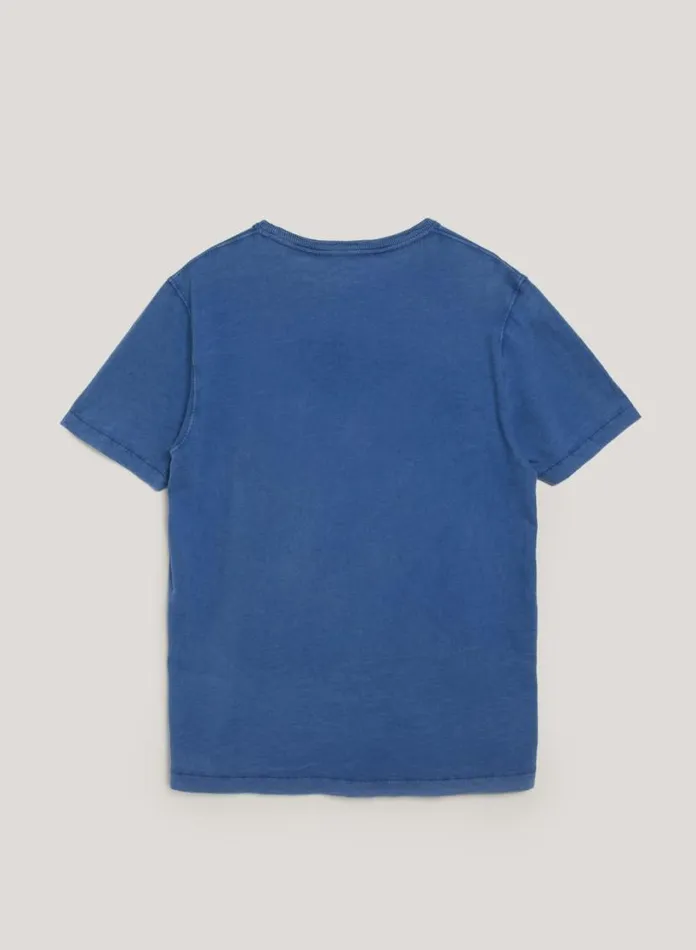 YMC Wild Ones Pocket T Shirt Blue Mens TShirts