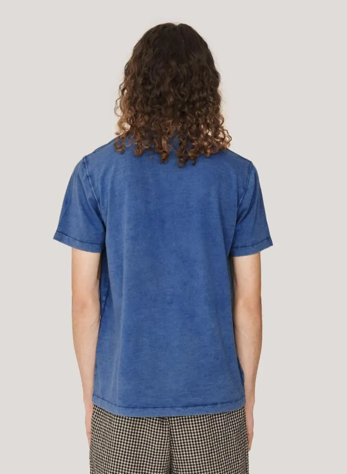 YMC Wild Ones Pocket T Shirt Blue Mens TShirts
