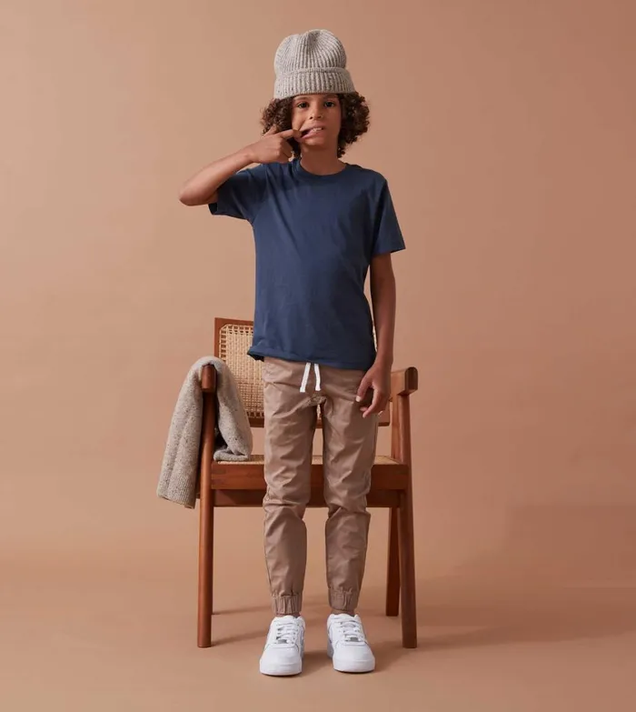 Zanerobe Kids Men Kids Box Tee Slate