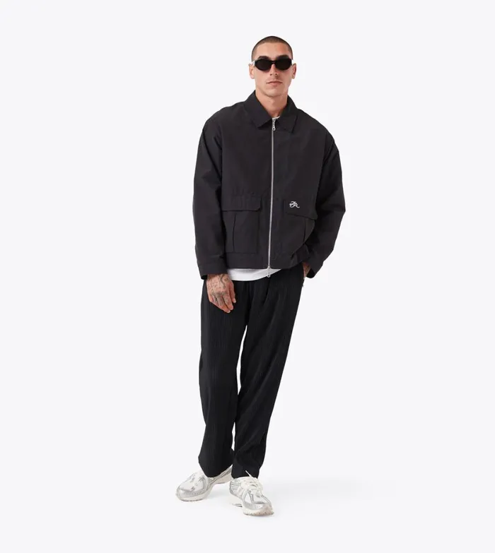 Zanerobe Pants Men Pleated Pant Black