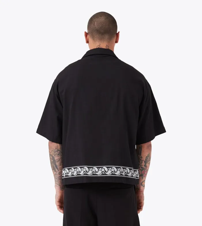 Zanerobe Shirts Men Paisley Channel SS Shirt Black
