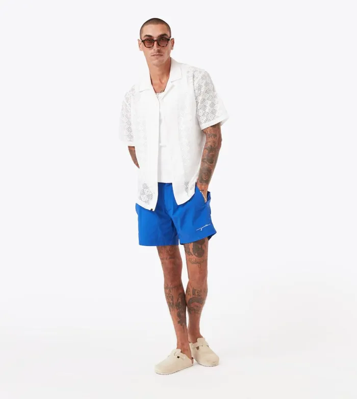 Zanerobe Shorts Men Holiday Swim Short Cobalt Blue